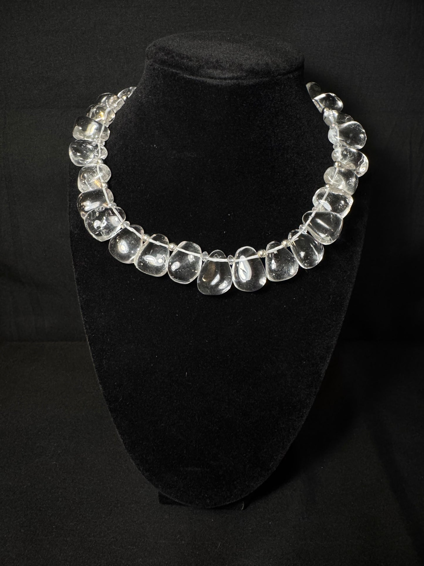 Clara de Plata – Crystal & Silver Statement Set
