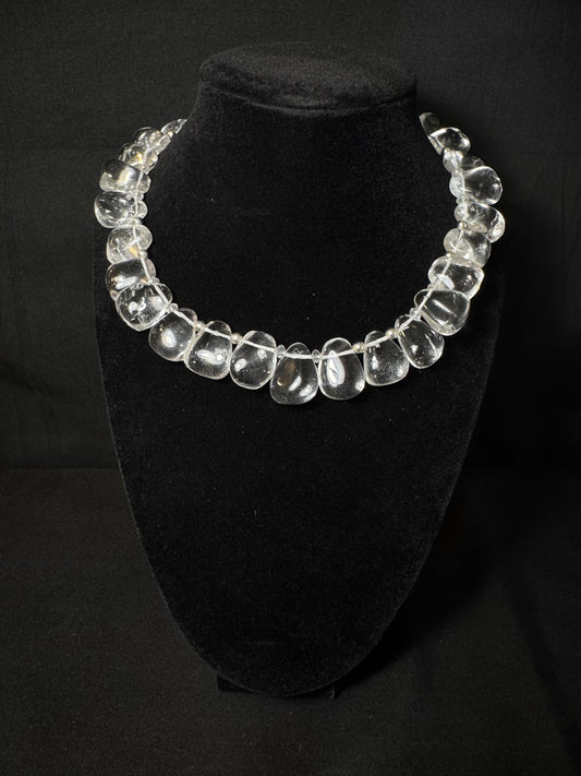 Clara de Plata – Crystal & Silver Statement Set