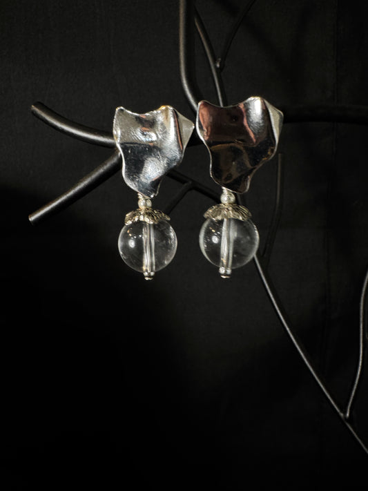 Clara de Plata – Crystal & Silver Statement Set